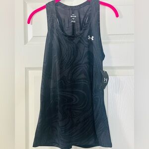 NWT Under Armour Women's Swirl Pattern Black Tank Top